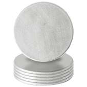 Metallic Drinks Coaster 10cm Silver (Pack of 6)