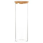 Glass Storage Jar with Cork Lid  2 Litre (Pack of 6)