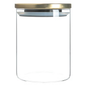 Glass Storage Jar with Metal Lid Gold 750ml (Pack of 6)