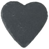 Natural Slate Drinks Coaster Heart Shape (Pack of 12)