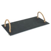 Slate Serving Tray with Vintage Rope Handles 40 x 20cm (Pack of 6)