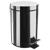Bathroom Pedal Bin With Inner Bucket Chrome 3 Litre 