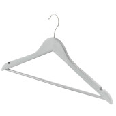 Wooden Coat Hanger Grey (Pack of 10)