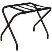 Folding Metal Luggage Rack Black