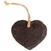 Hanging Heart Slate Tag (Pack of 6)