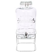 Glass Drinks Dispenser with Chrome Stand 8.7 Litre 