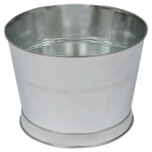 Handmade Galvanized Iron Ice Bucket Silver