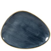Churchill Stonecast Blueberry Triangle Plate 26.5 x 20.5cm/10.375 x 8" (Pack of 12)