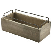 Industrial Wooden Crate 25x12x9.5cm