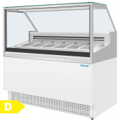Polar U-Series Gelato Showcase 6 x GN 1/3