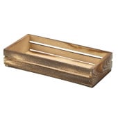 Wooden Crate Dark Rustic Finish 25 x 12 x 5cm