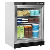 Tefcold Undercounter Chiller Glass Door White 119 Litre