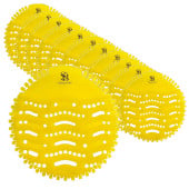 Urinal Screen Deodouriser Splash Mat Mango Scented Bulk Buy (Pack of 12)