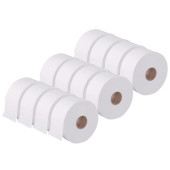 Mini Jumbo Toilet Roll 3 Inch Core 2 Ply (Pack of 12)