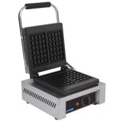 Hurricane Commercial Belgian Waffle Maker Twin Head Square