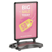 Water Base Pavement Sign with Springs A0 Black