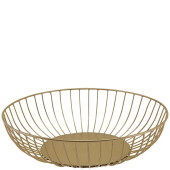 GenWare Round Gold Wire Basket 27 x 7cm