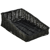 Wicker Display Basket Black 40 x 25 x 12cm