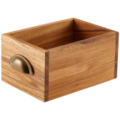 Genware Acacia Wood Display Drawer 21.5 x 15 x 11cm
