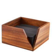 GenWare Acacia Wood Serviette Holder 18.6 x 10cm/7.32 x 3.94"