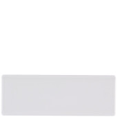 Churchill White Oblong Chefs Plates 24.7 x 8.8cm/9.6875 x 3.4375" (Pack of 6)