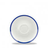 Retro Blue Coupe Saucer 6.25"