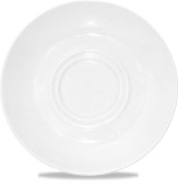Classic White Cafe Saucer Large 6.5"