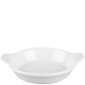 Churchill Cookware White Round Eared Dish 17.5 x 21.5cm (Pack of 6)
