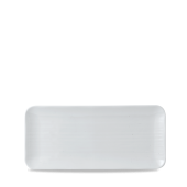 Dudson White Organic Coupe Rect Platter 13 .75x6.25 Inch (Pack of 6)
