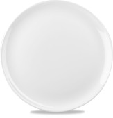 White Round Evolve Plate 12"