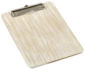 White Wash Wooden Menu Clipboard A5