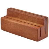 GenWare Acacia Wood Menu Stand 2 Slot