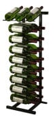 Black Metal Display Wine Rack - 27 Bottles