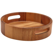 GenWare Acacia Wood Round Serving Tray 25cm/9.8"