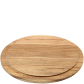 Genware Round Wood Serving / Cake Board 33cm