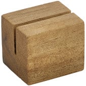 Acacia Wood Sign Holder 3 x 2.5 x 2.5cm