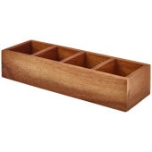 GenWare Acacia Wood Tea Box 30 x 10 x 6cm