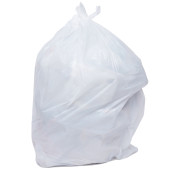 Swing Bin Liners / Bin Bags Heavy Duty 50 Litre White (Box of 500)