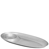 Vintage Steel Oval French Fry Plate 27cm x 14cm/10.5 x 5.5"