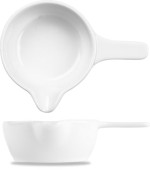 Art de Cuisine ZCAPMS41 Menu Porcelain Mini Sauce Pan 8x4.5cm 11cl