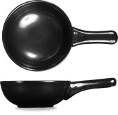 Art de Cuisine ZCBRPN21 Rustics Black Sparkle Deep Skillet Pan 24.5cm 57cl