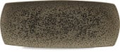 Art De Cuisine Menu Shades Caldera Flint Flat Rectangle Plate 14x5.75"
