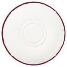 Modest Maroon Double Well Saucer 16cm/6.25"
