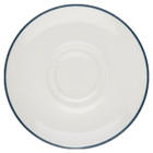 Modest Navy Double Well Saucer 16cm/6.25"