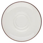 Modest Brown Double Well Saucer 16cm/6.25"