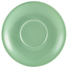 Genware Porcelain Saucer 12cm Green
