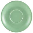 Genware Porcelain Saucer 16cm Green
