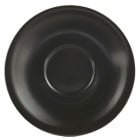 Genware Porcelain Saucer 16cm Matt Black