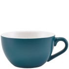 GenWare Porcelain Matt Teal Bowl Shaped Cup 175ml/ 6oz (Pack of 6)