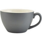 Genware Porcelain Bowl Shaped Cup 34cl Matt Grey
